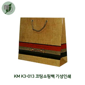 KM 3호 코팅쇼핑백 K3-013 기성인쇄 (100장)